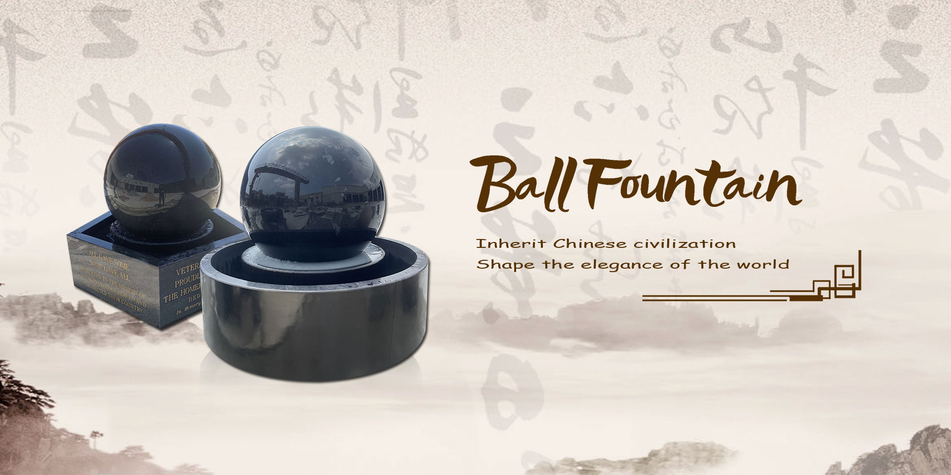 Pabrika ng fountain ng China Stone Ball