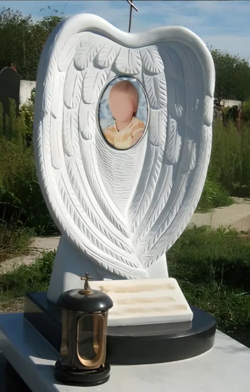 China Xingyan Stone Inukit ang Angel Wings Children's Tombstone