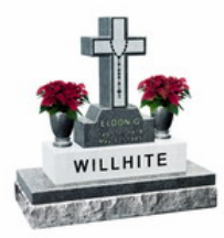Chinese Xingyan Cross Shaped Art Tombstone