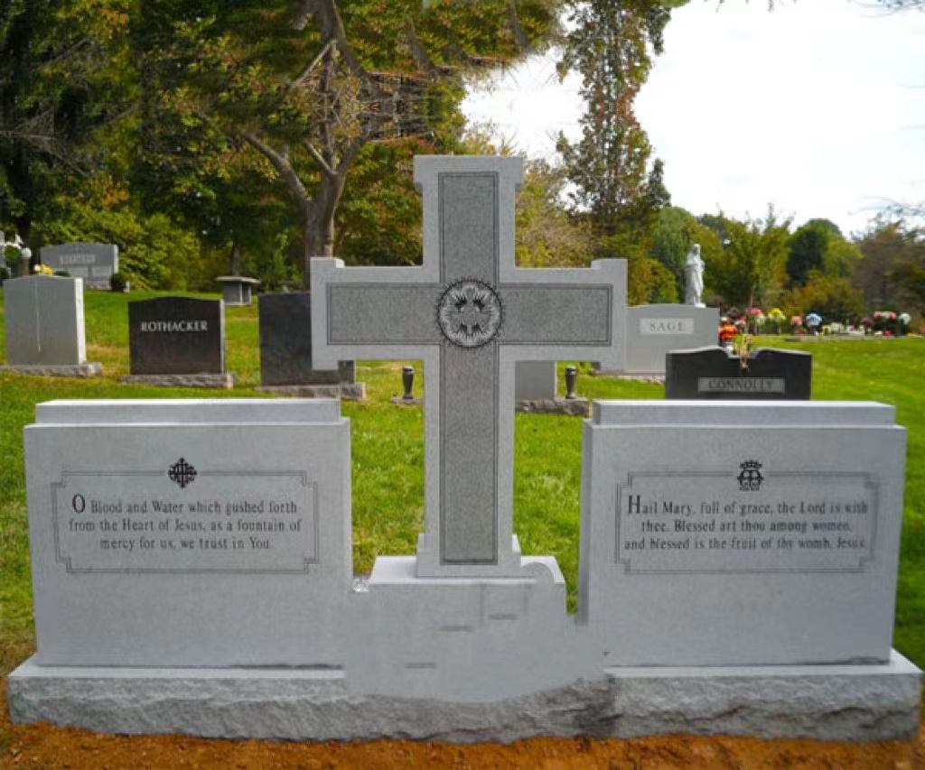 Granite Cross Religious Headstone