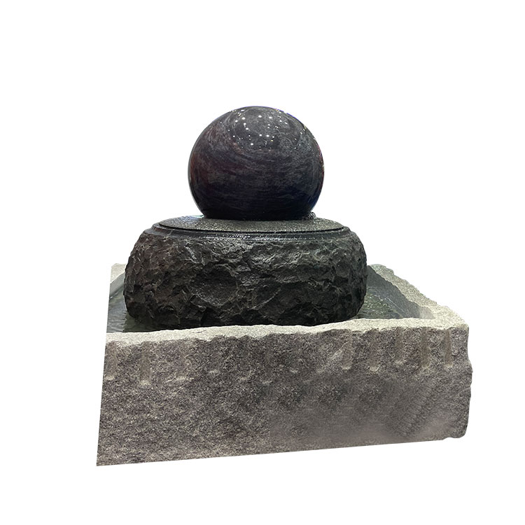 Granite Floating Stone Sphere Water Fountain